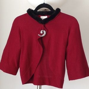 🍃🌹Central Park West - 'Berry' Cropped Cardigan